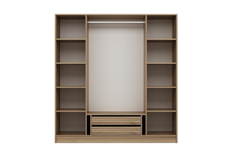 Fruitland Garderob 180 cm - Brun - Förvaring - Klädförvaring - Garderob & garderobssystem