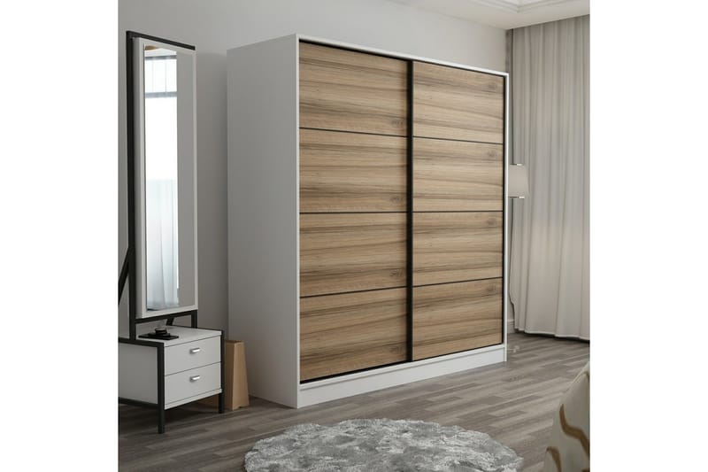Fruitland Garderob 180 cm - Brun - Förvaring - Klädförvaring - Garderob & garderobssystem