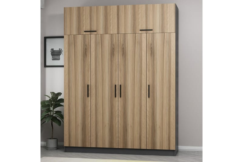 Fruitland Garderob 180 cm - Brun - Förvaring - Klädförvaring - Garderob & garderobssystem