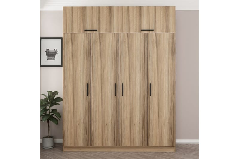 Fruitland Garderob 180 cm - Brun - Förvaring - Klädförvaring - Garderob & garderobssystem
