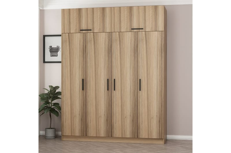 Fruitland Garderob 180 cm - Brun - Förvaring - Klädförvaring - Garderob & garderobssystem