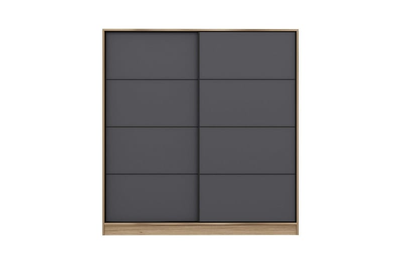 Fruitland Garderob 180 cm - Grå/Ek - Förvaring - Klädförvaring - Garderob & garderobssystem