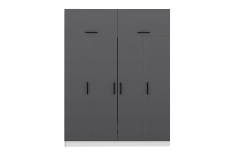 Fruitland Garderob 180 cm - Grå/Vit - Förvaring - Klädförvaring - Garderob & garderobssystem
