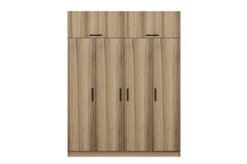 Fruitland Garderob 180 cm i Mörkt Trä - Brun - Förvaring - Klädförvaring - Garderob & garderobssystem