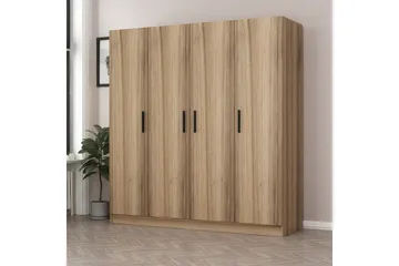 Fruitland Garderob 180 cm i Mörkt Trä - Brun - Förvaring - Klädförvaring - Garderob & garderobssystem