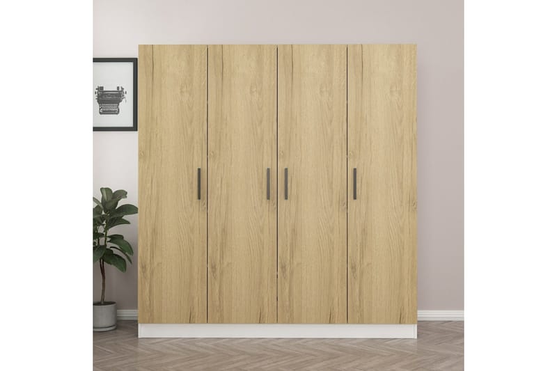 Fruitland Garderob 180 cm - Valnöt - Förvaring - Klädförvaring - Garderob & garderobssystem