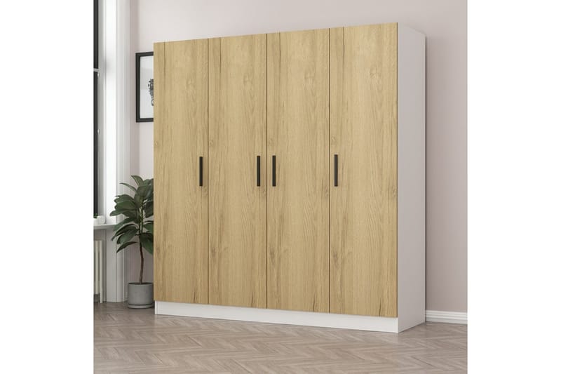 Fruitland Garderob 180 cm - Valnöt - Förvaring - Klädförvaring - Garderob & garderobssystem