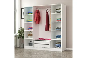 Fruitland Garderob 180 cm - Valnöt - Förvaring - Klädförvaring - Garderob & garderobssystem