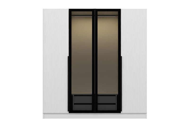 Fruitland Garderob 180 cm - Vit - Förvaring - Klädförvaring - Garderob & garderobssystem