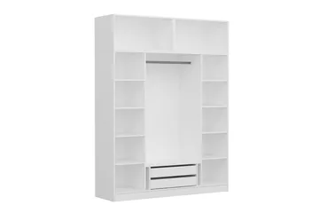 Fruitland Garderob 180 cm - Vit - Förvaring - Klädförvaring - Garderob & garderobssystem