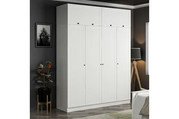 Fruitland Garderob 180 cm - Vit - Förvaring - Klädförvaring - Garderob & garderobssystem