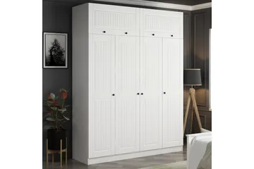 Fruitland Garderob 180 cm - Vit - Förvaring - Klädförvaring - Garderob & garderobssystem