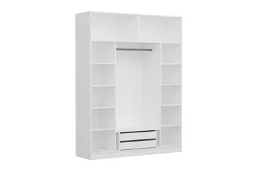 Fruitland Garderob 180 cm - Vit - Förvaring - Klädförvaring - Garderob & garderobssystem