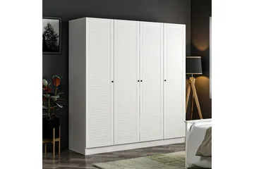 Fruitland Garderob 180 cm - Vit - Förvaring - Klädförvaring - Garderob & garderobssystem