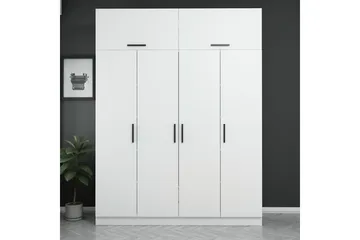 Fruitland Garderob 180 cm - Vit - Förvaring - Klädförvaring - Garderob & garderobssystem