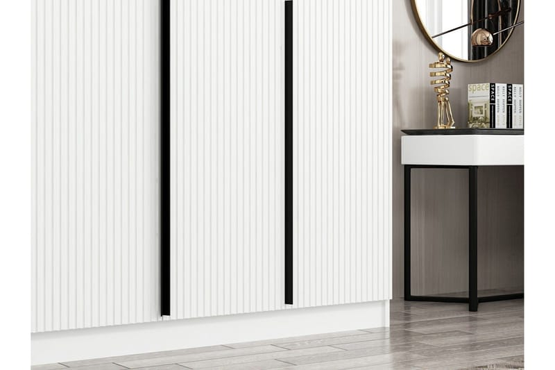Fruitland Garderob 180 cm - Vit - Förvaring - Klädförvaring - Garderob & garderobssystem