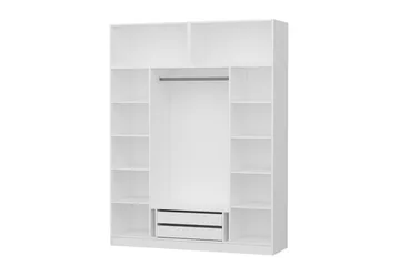 Fruitland Garderob 180 cm - Vit - Förvaring - Klädförvaring - Garderob & garderobssystem