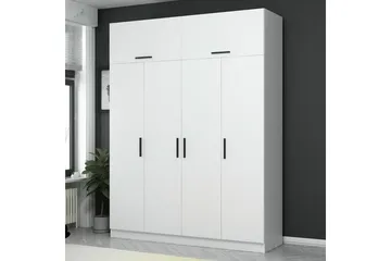 Fruitland Garderob 180 cm - Vit - Förvaring - Klädförvaring - Garderob & garderobssystem