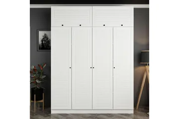 Fruitland Garderob 180 cm - Vit - Förvaring - Klädförvaring - Garderob & garderobssystem