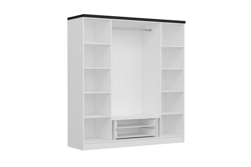 Fruitland Garderob 180 cm - Vit - Förvaring - Klädförvaring - Garderob & garderobssystem
