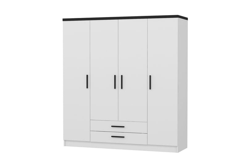 Fruitland Garderob 180 cm - Vit - Förvaring - Klädförvaring - Garderob & garderobssystem