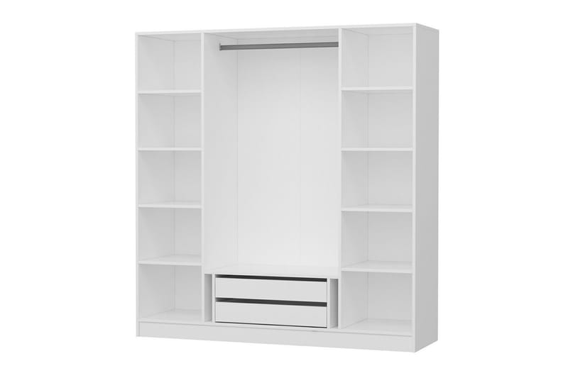 Fruitland Garderob 180 cm - Vit - Förvaring - Klädförvaring - Garderob & garderobssystem