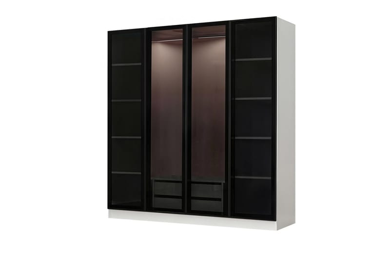 Fruitland Garderob 180 cm - Vit - Förvaring - Klädförvaring - Garderob & garderobssystem