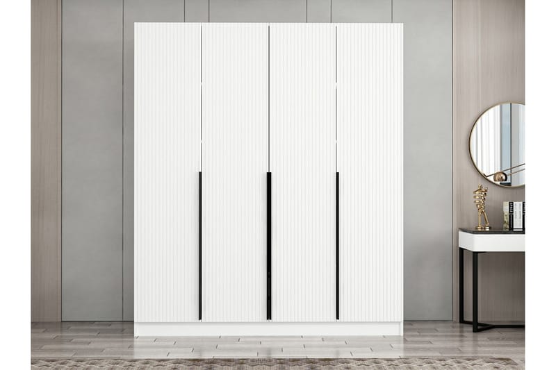 Fruitland Garderob 180 cm - Vit - Förvaring - Klädförvaring - Garderob & garderobssystem