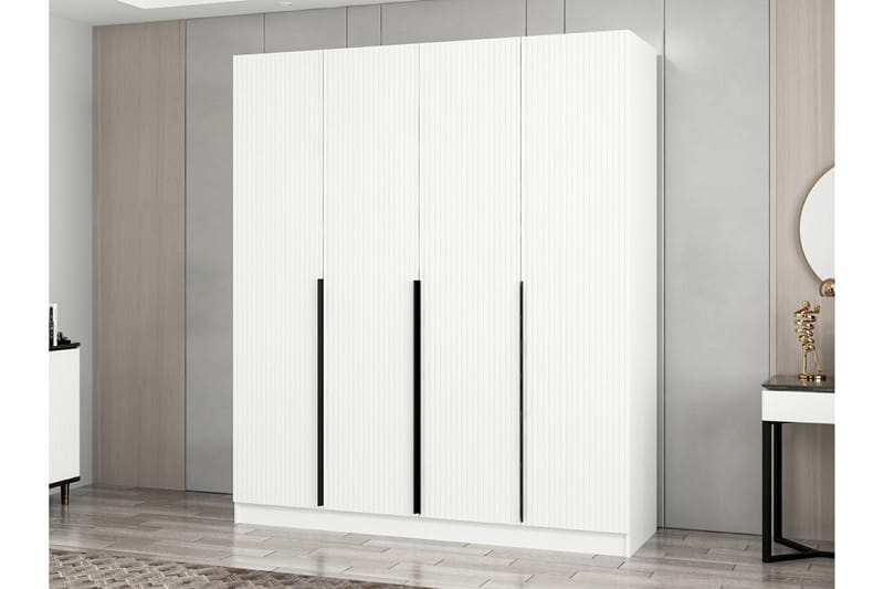 Fruitland Garderob 180 cm - Vit - Förvaring - Klädförvaring - Garderob & garderobssystem