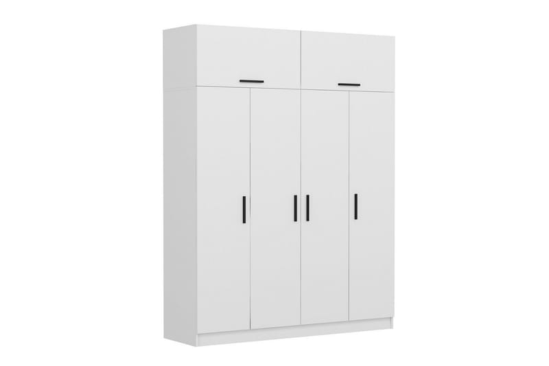 Fruitland Garderob 180 cm - Vit - Förvaring - Klädförvaring - Garderob & garderobssystem