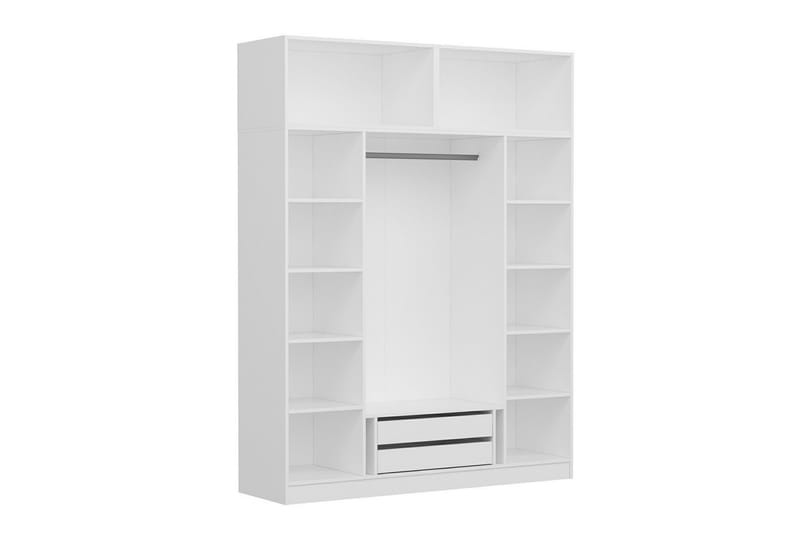 Fruitland Garderob 180 cm - Vit - Förvaring - Klädförvaring - Garderob & garderobssystem