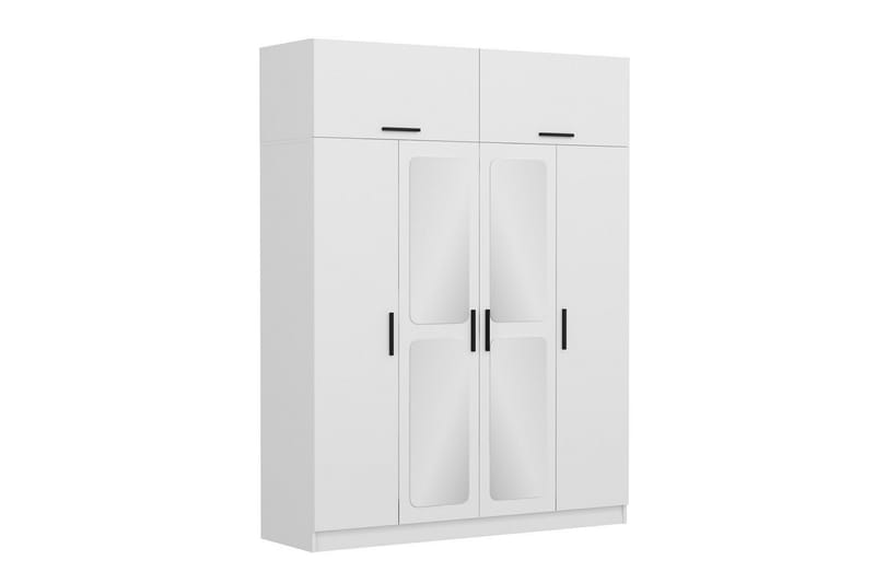 Fruitland Garderob 180 cm - Vit - Förvaring - Klädförvaring - Garderob & garderobssystem