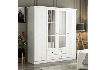 Fruitland Garderob 180 cm - Vit - Förvaring - Klädförvaring - Garderob & garderobssystem