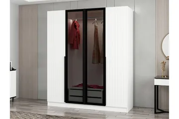 Fruitland Garderob 180 cm - Vit - Förvaring - Klädförvaring - Garderob & garderobssystem