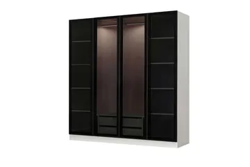 Fruitland Garderob 180 cm - Vit - Förvaring - Klädförvaring - Garderob & garderobssystem