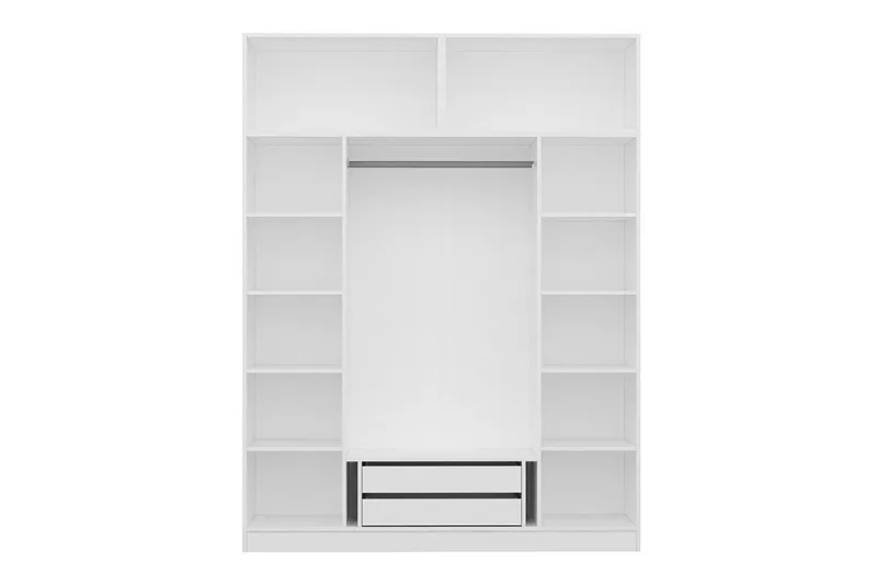 Fruitland Garderob 180 cm - Vit - Förvaring - Klädförvaring - Garderob & garderobssystem