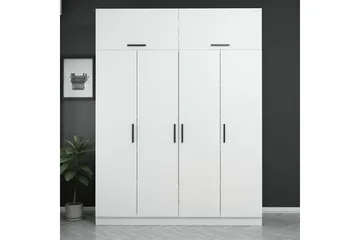 Fruitland Garderob 180 cm - Vit - Förvaring - Klädförvaring - Garderob & garderobssystem