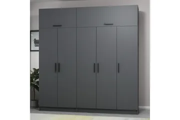 Fruitland Garderob 225 cm - Antracit - Förvaring - Klädförvaring - Garderob & garderobssystem
