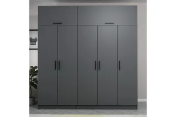 Fruitland Garderob 225 cm - Antracit - Förvaring - Klädförvaring - Garderob & garderobssystem