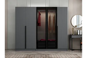 Fruitland Garderob 225 cm - Antracit - Förvaring - Klädförvaring - Garderob & garderobssystem