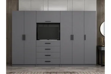 Fruitland Garderob 225 cm - Antracit - Förvaring - Klädförvaring - Garderob & garderobssystem