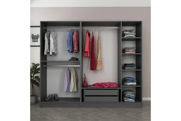 Fruitland Garderob 225 cm - Antracit - Förvaring - Klädförvaring - Garderob & garderobssystem