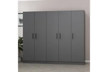 Fruitland Garderob 225 cm - Antracit - Förvaring - Klädförvaring - Garderob & garderobssystem
