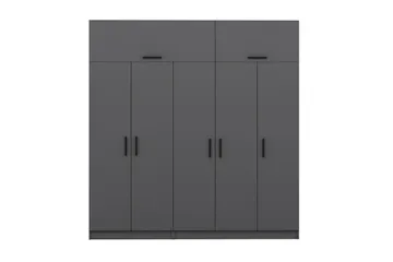 Fruitland Garderob 225 cm - Antracit - Förvaring - Klädförvaring - Garderob & garderobssystem