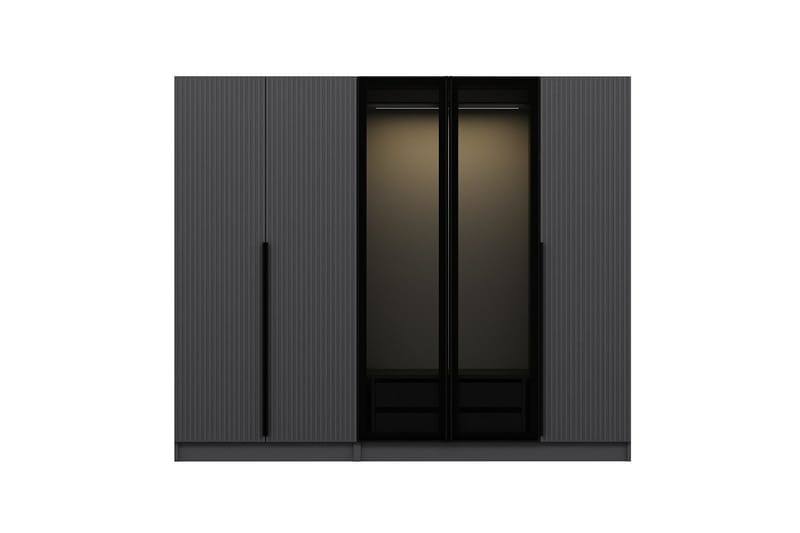 Fruitland Garderob 225 cm - Antracit - Förvaring - Klädförvaring - Garderob & garderobssystem