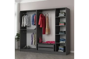 Fruitland Garderob 225 cm - Antracit - Förvaring - Klädförvaring - Garderob & garderobssystem