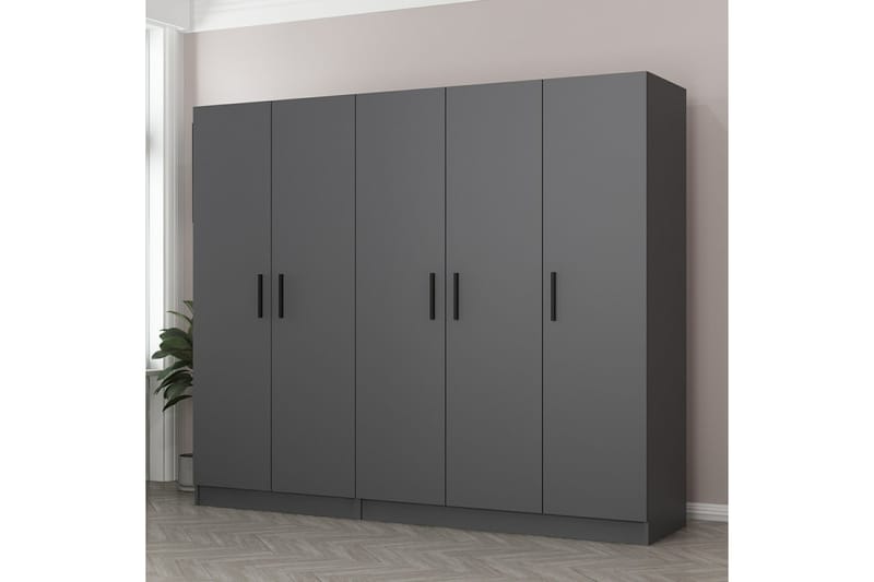 Fruitland Garderob 225 cm - Antracit - Förvaring - Klädförvaring - Garderob & garderobssystem