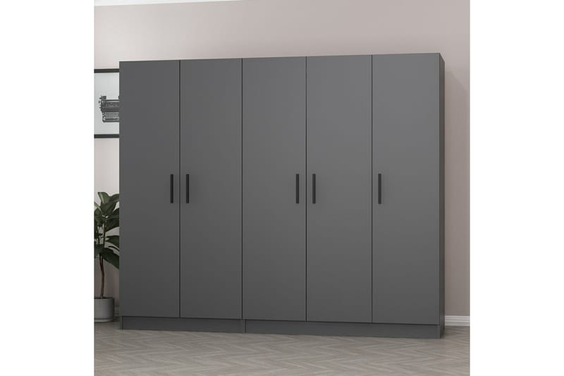 Fruitland Garderob 225 cm - Antracit - Förvaring - Klädförvaring - Garderob & garderobssystem