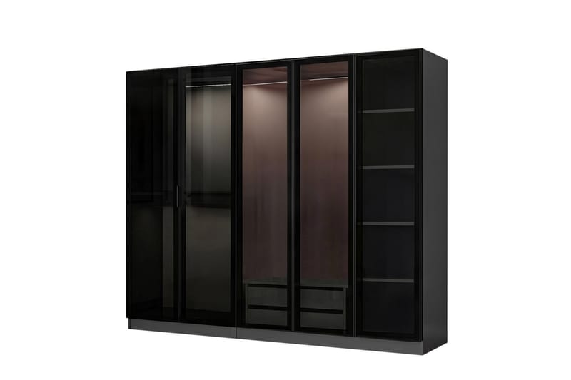 Fruitland Garderob 225 cm - Antracit - Förvaring - Klädförvaring - Garderob & garderobssystem