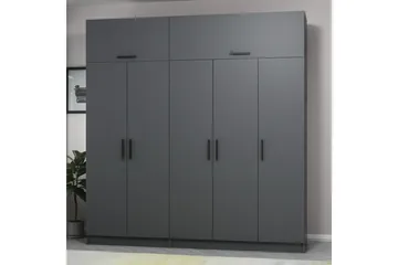 Fruitland Garderob 225 cm - Antracit - Förvaring - Klädförvaring - Garderob & garderobssystem